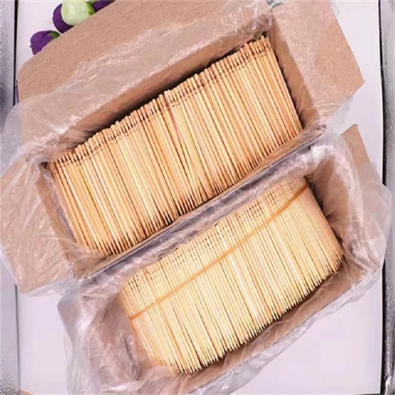 Wooden Toothpicks Cartoon Picks Forks Toothpick Set for Kids 10PCS Case Toothpick Knife