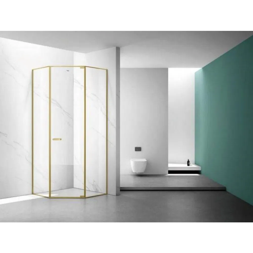 Wholesale Compartment Aluminum Sliding Door Frosted Glass Bathroom Shower Screen