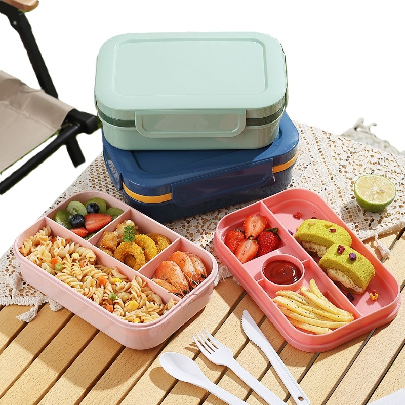 Sustainable Microwave Safe Plastic Lunch Box with Lid