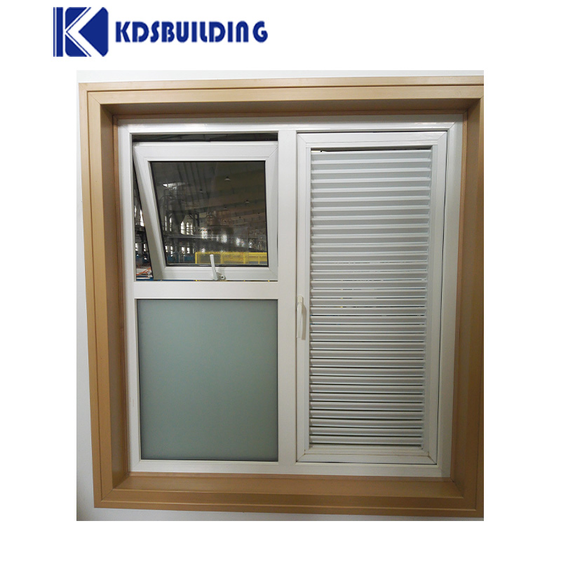 Kdsbuilding Economical PVC Louvre Blade Security Fiberglass PVC R Awning Louver Shutter Window