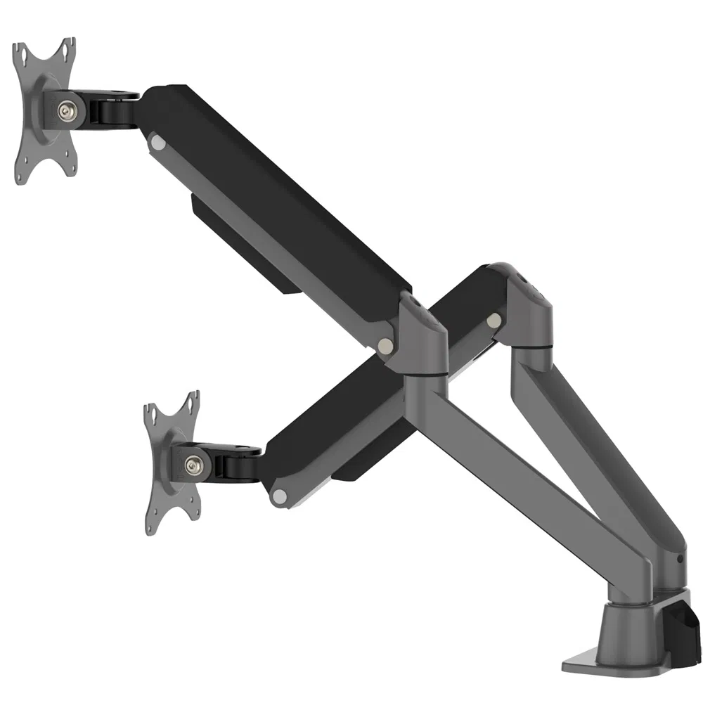 Кронштейн для монитора настольный двухрычажный газовый