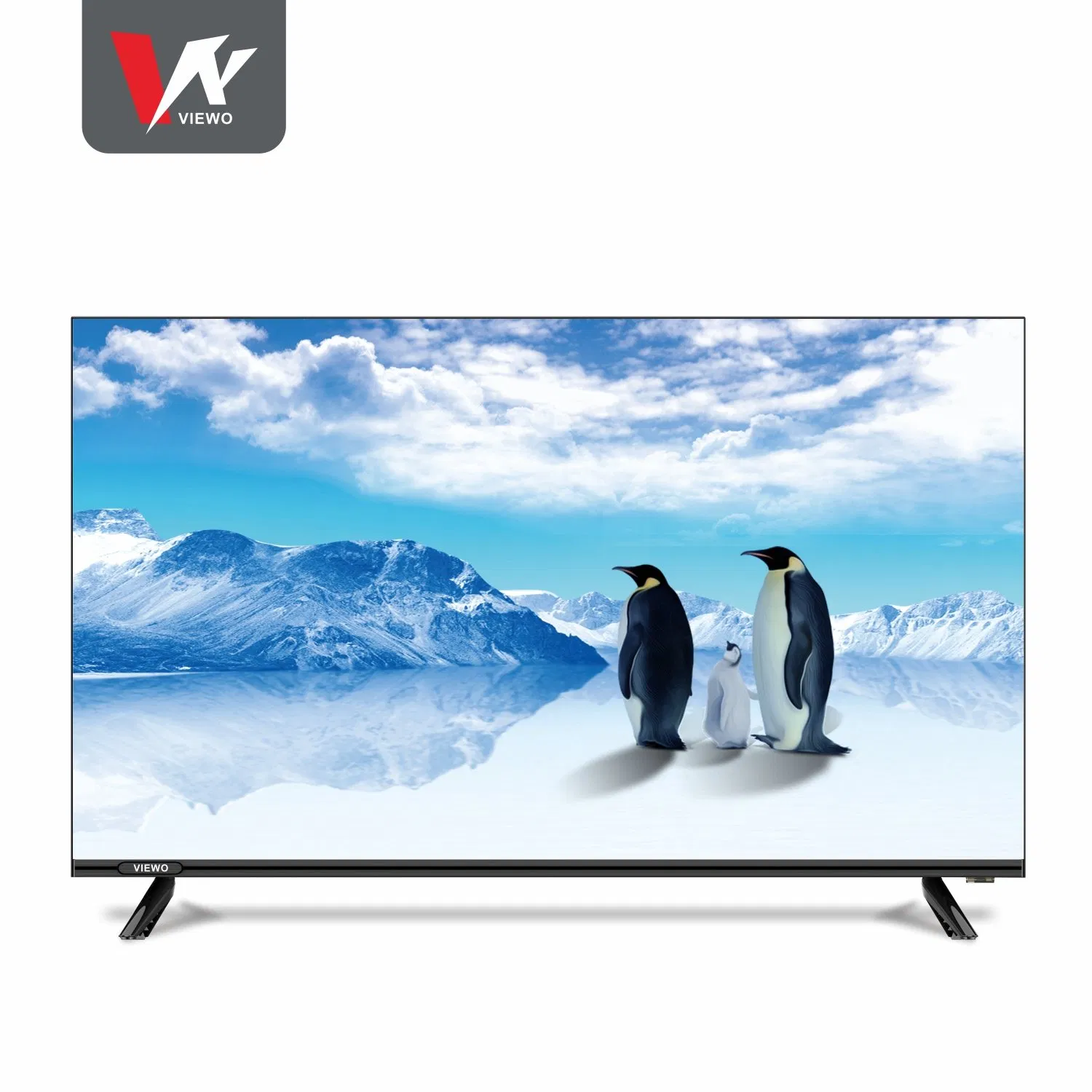 Безрамочный телевизор 43 дюйма с цифровым и Smart TV