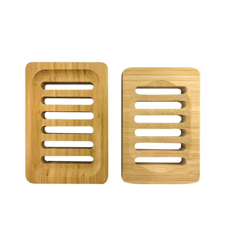 Natural Eco-Friendly Wooden Bamboo Bathroom and Dining Soap Box