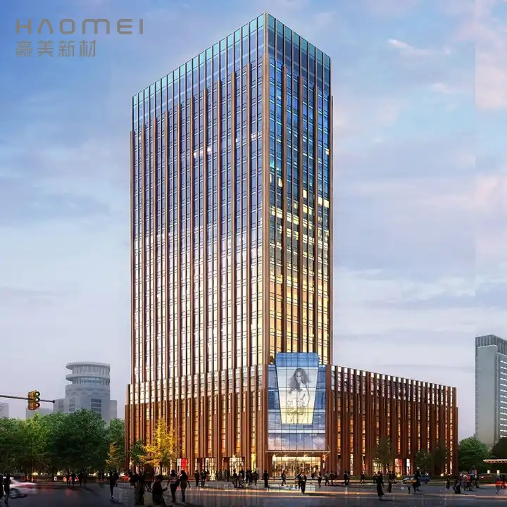 New Arrival Building Double Skin Facade Exterior Aluminium Curtain Wall