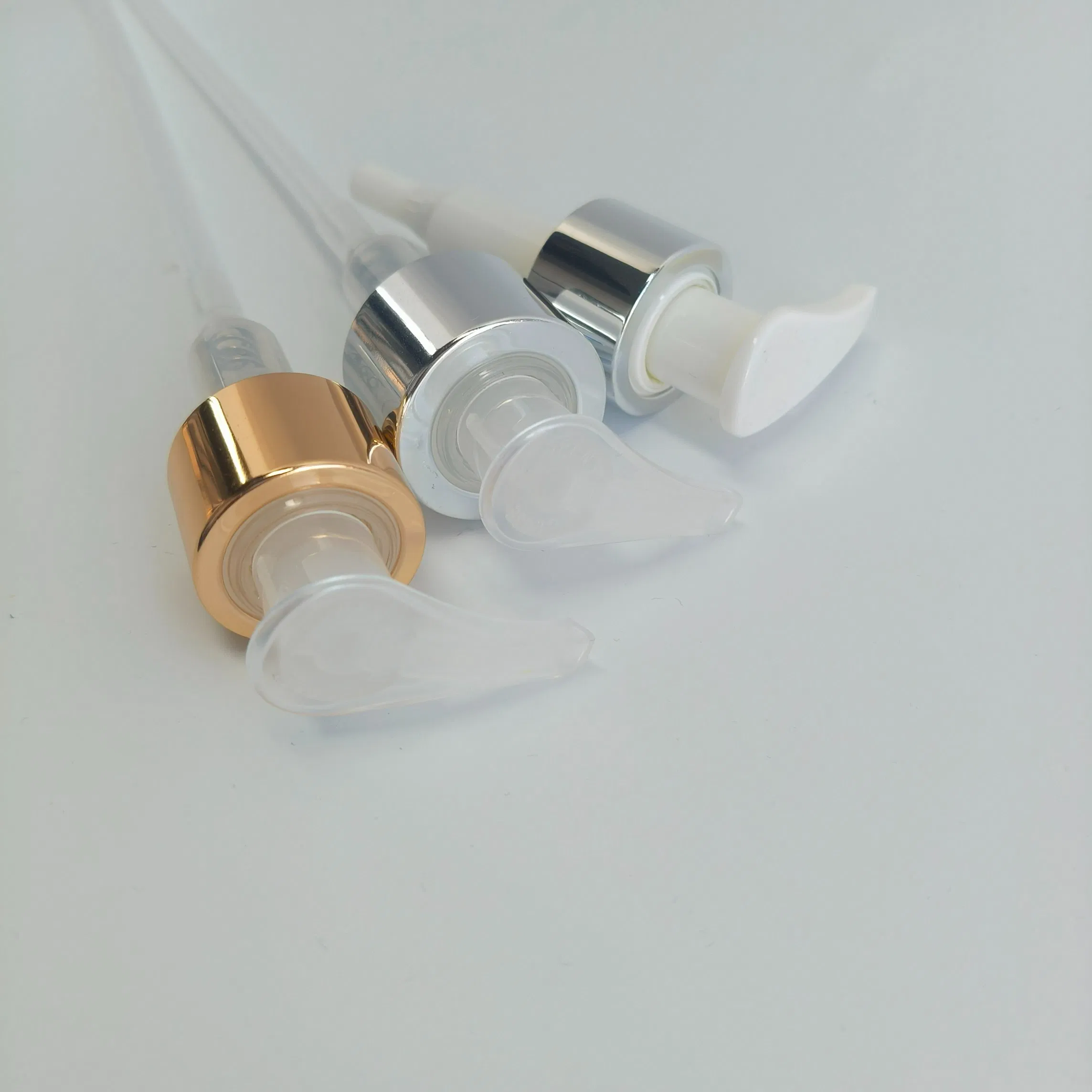 China Factory Lotion Dispenser Pump Gold Aluminium Lotion Pump