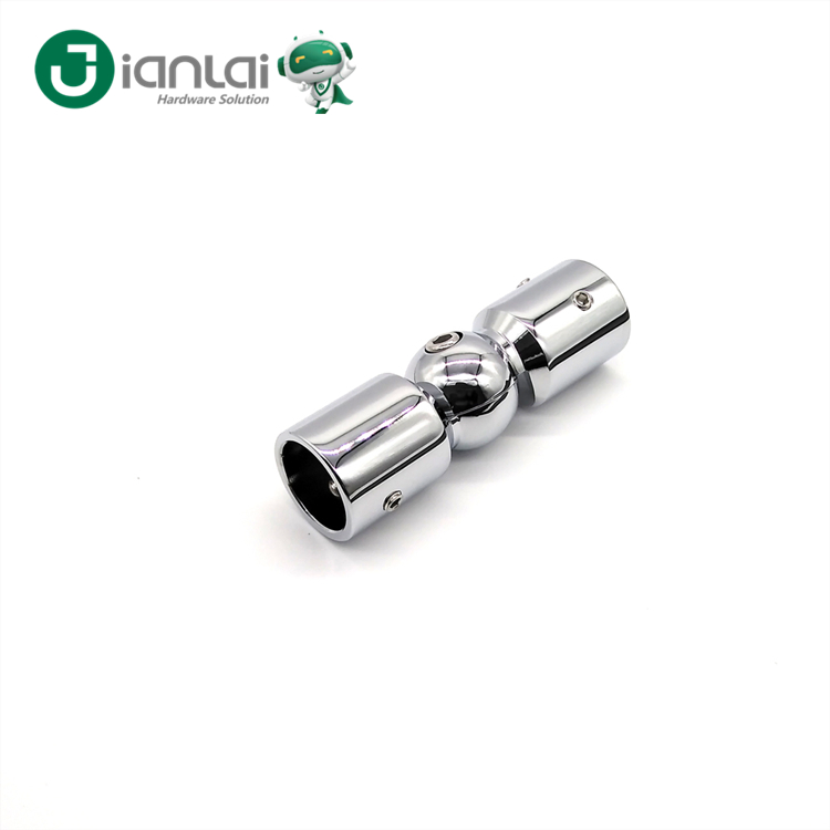 Stainless Steel Bathroom Glass Fittings Shower Room Accessories Bar Connector