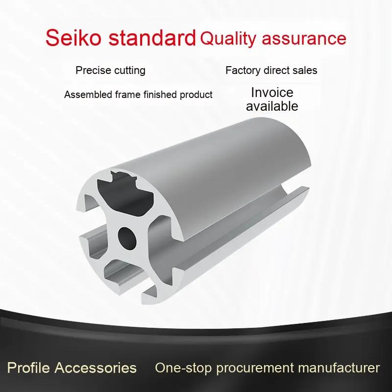 4040 Round Tube Industrial Extruded Aluminum Profile DIY Aluminum Profile Rack