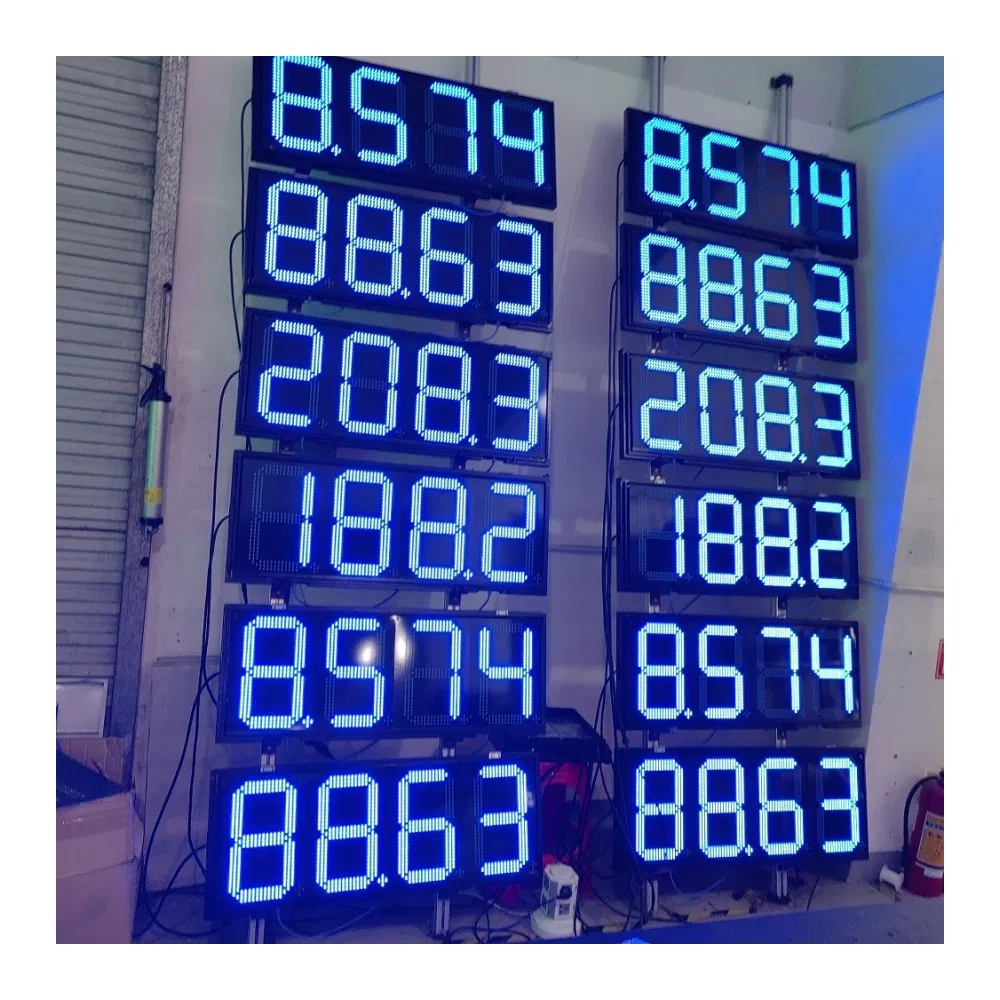 8"10"12"24" Red LED Petrol / Fuel / Oil Price Signs Oil Station 7 Segment Display with Remote Gas Price LED Sign