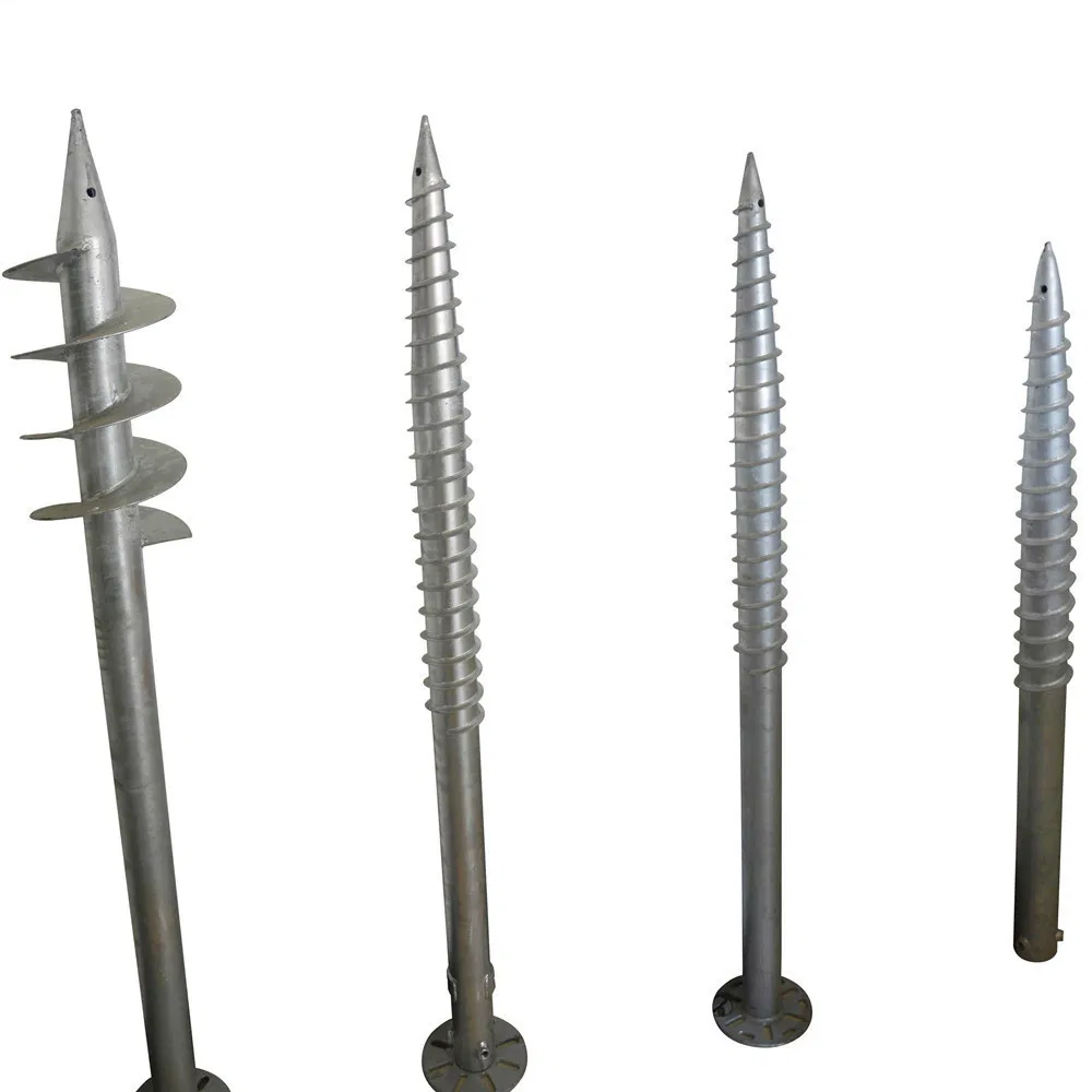 No Dig Safety Features Ground Screw Pole Anchor Plug