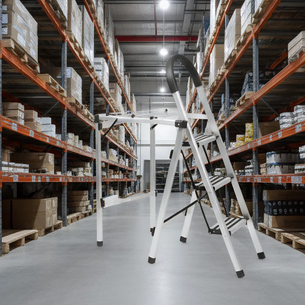 Household Aluminium Ladder with Clothes Hanger Heavy Duty Foldable & Anti-Skid Steps for Best Wholesale Price