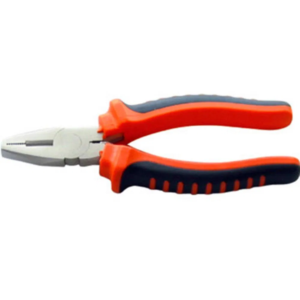 Hautine Combination Pliers with 2 Color Handle, American Type, Head Polished