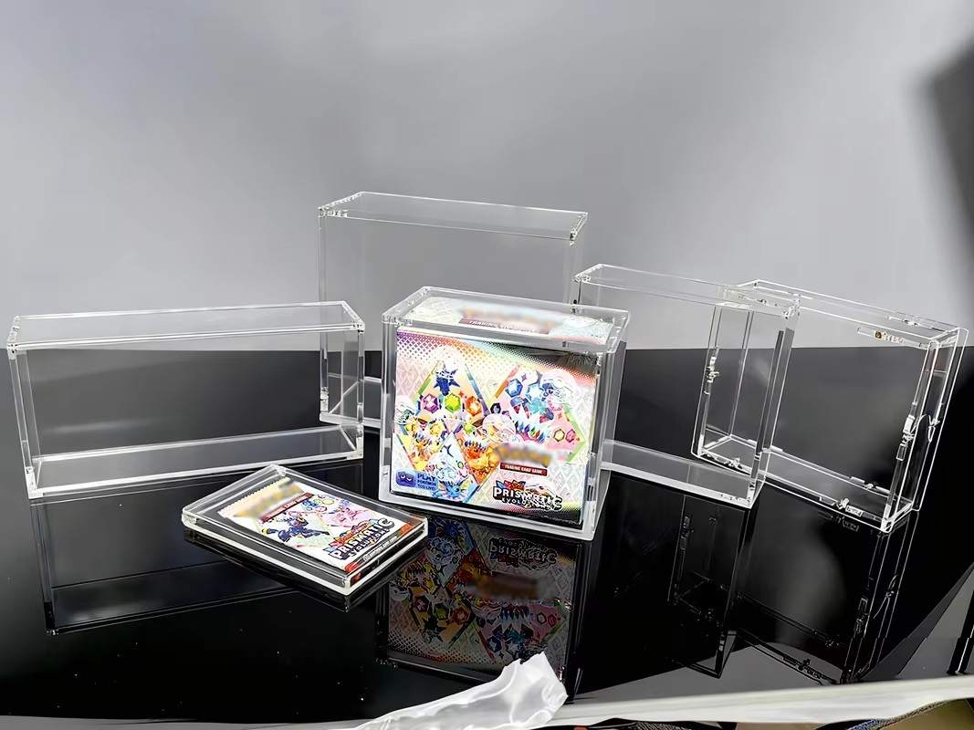Factory UV Resistant Booster Box Acrylic Case for Pokemon Storage