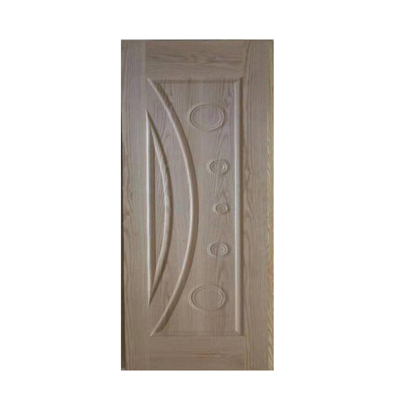 Natural Wood Red Oak Veneer HDF Door Skin From Linyi