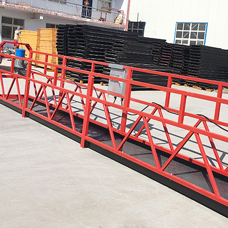 Electric Scissor Lift Scaffolding Suspended Platform Faced Acess System