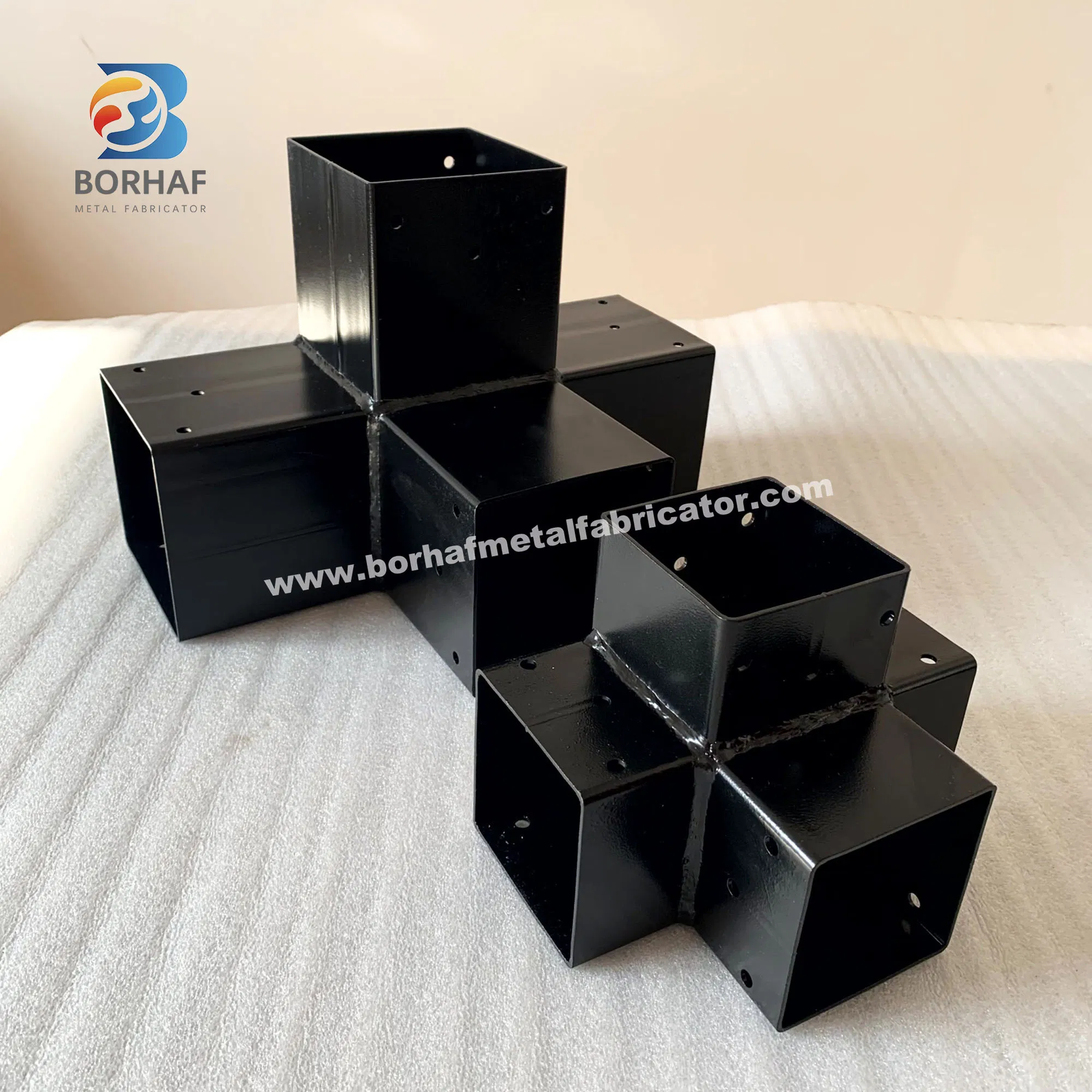 Multi-Arm Wood Post Brackets for Outdoor Furniture - Heavy Duty
