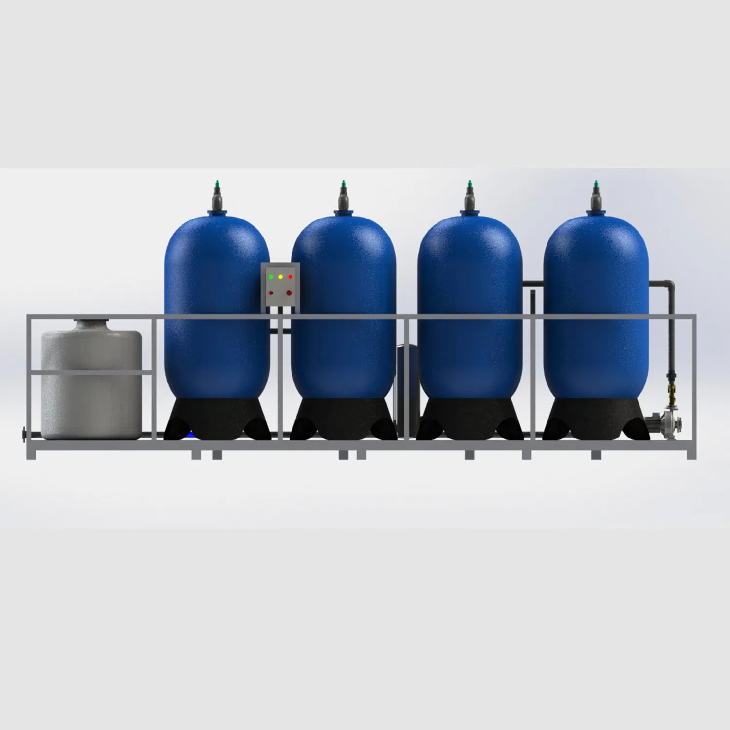 The Water Is Softened Using Ion Exchange Resin