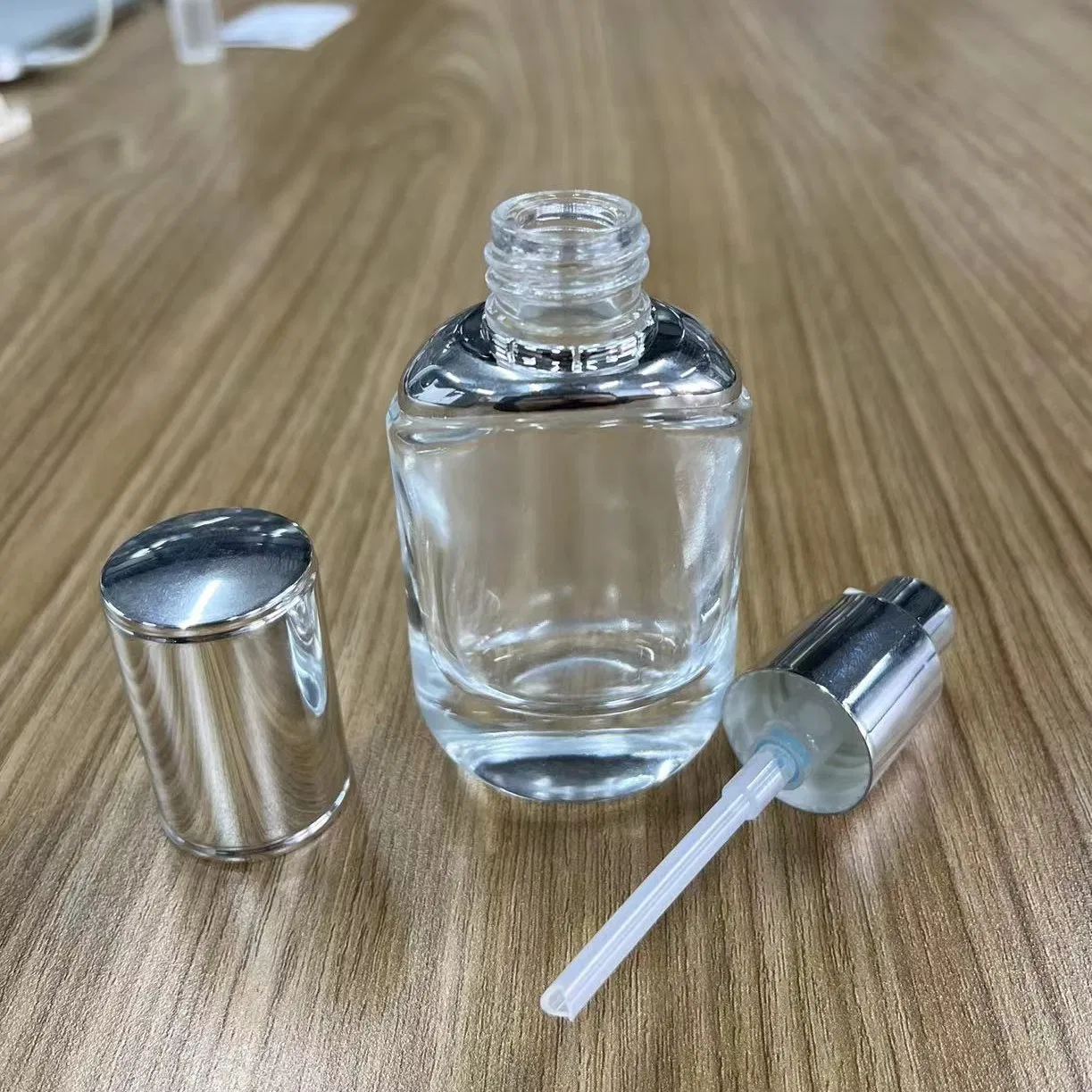 30ml 35ml Luxury Transparent Makeup Bb Liquid Foundation Moisturizing Emulsion Essence Oil Glass Bottle