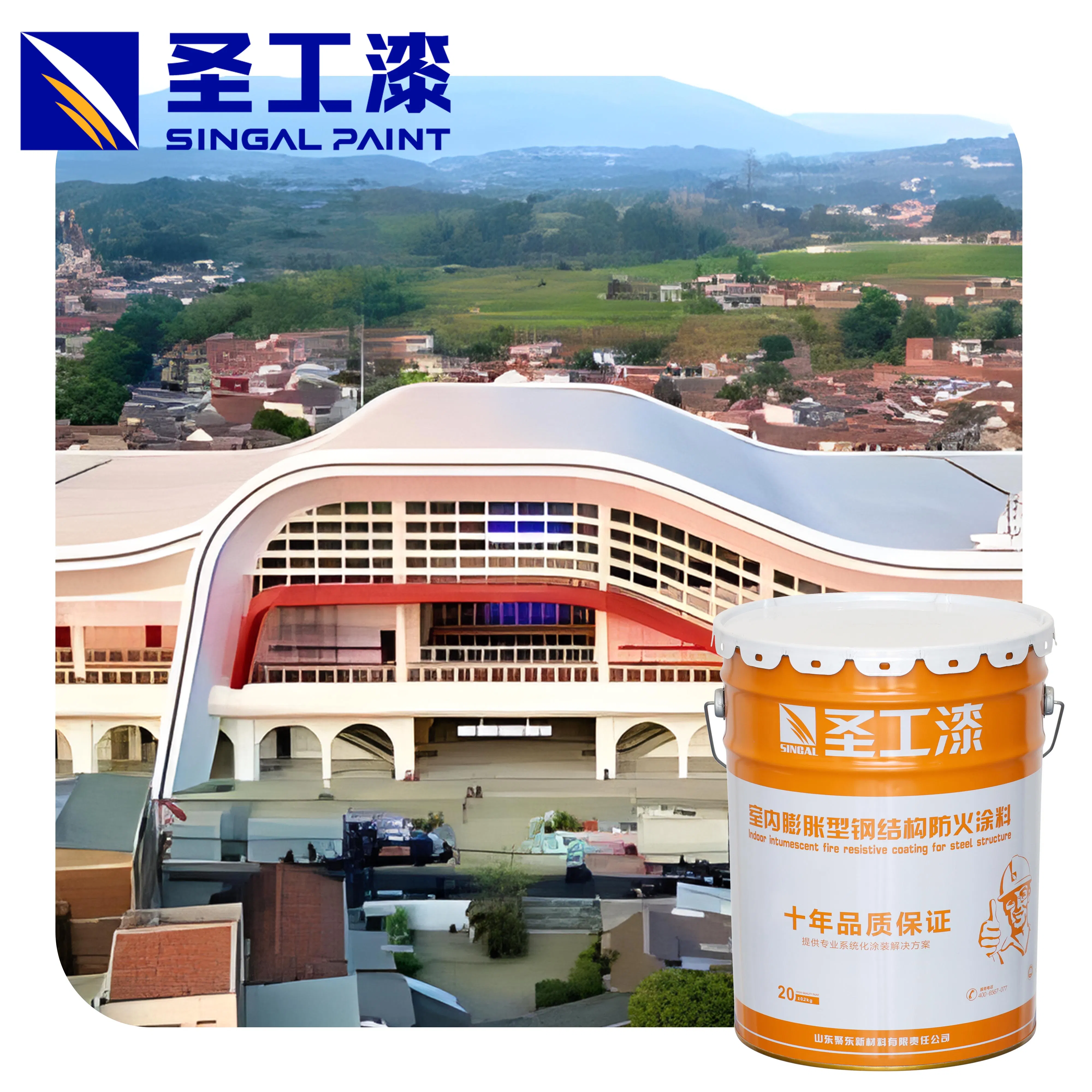 Heat-Resistant Fireproof Coating Epoxy Resin Paint for Safe Surfaces