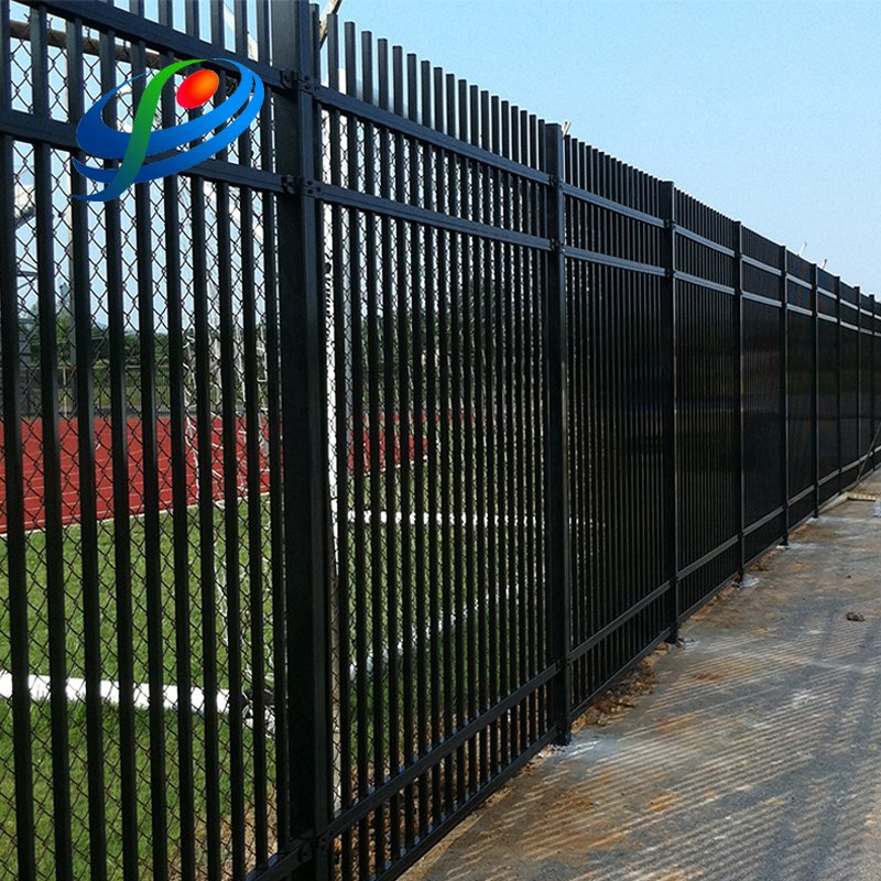 Wrought Iron Security Fence Circle Around The Playground/Stadium