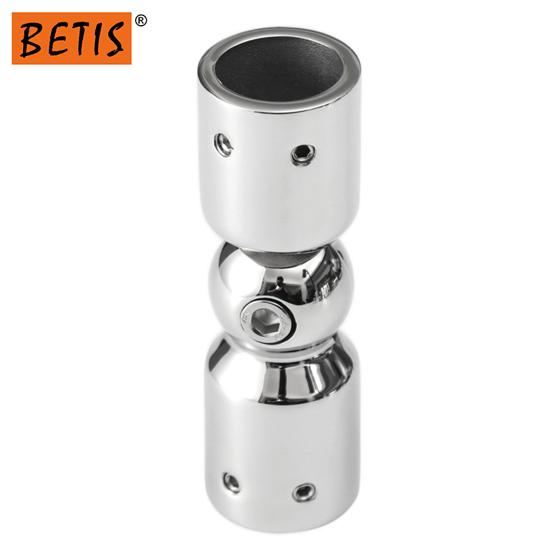 Heavy Duty Hinge 304 Stainless Steel Elbow Connector Corner Connecting Fitting Glass Hardware for Curtain Rod