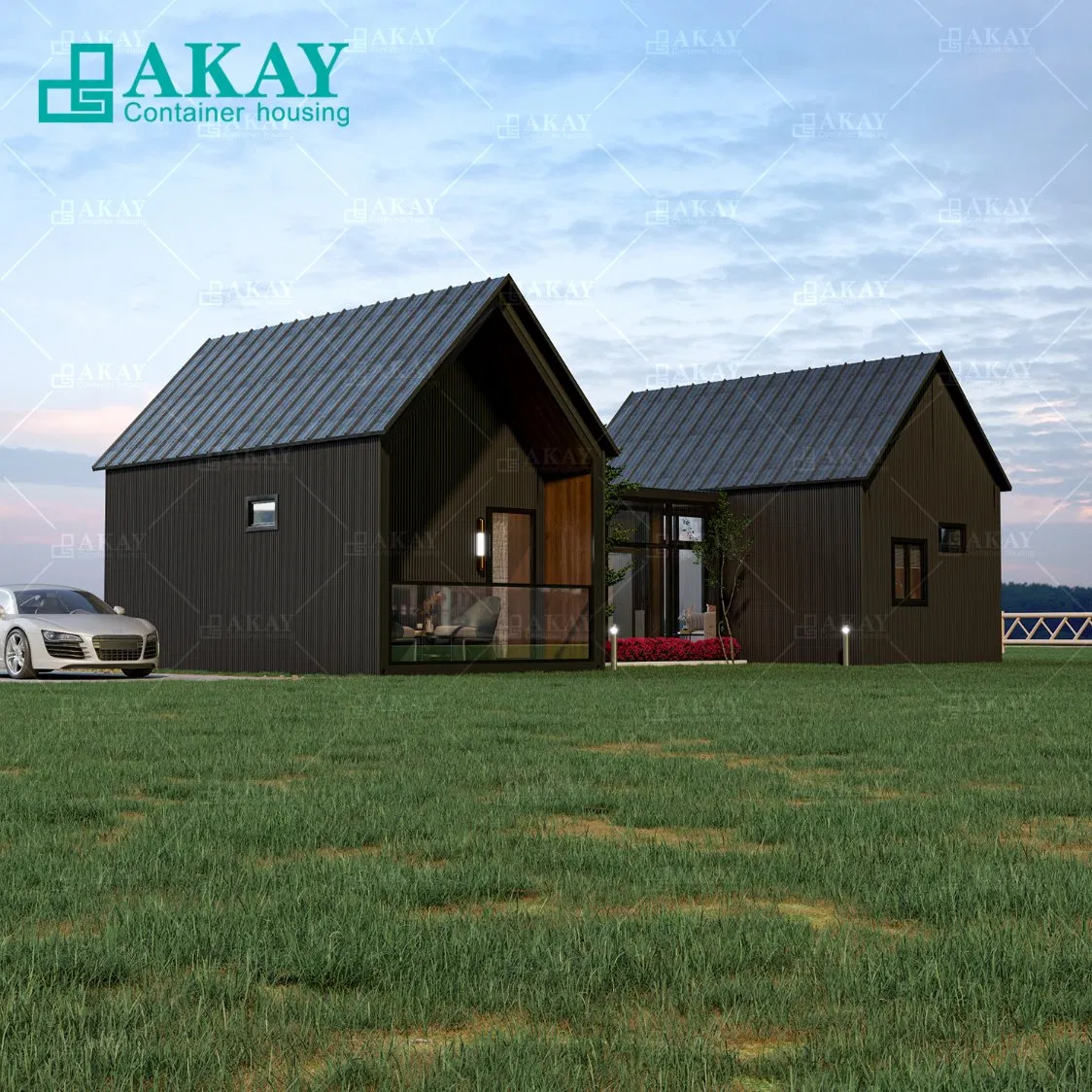 Waterproof Container House Mobile Home Caravan Portable Houses 2 Bedrooms 1 Livingroom Container House Prefabricated-Building