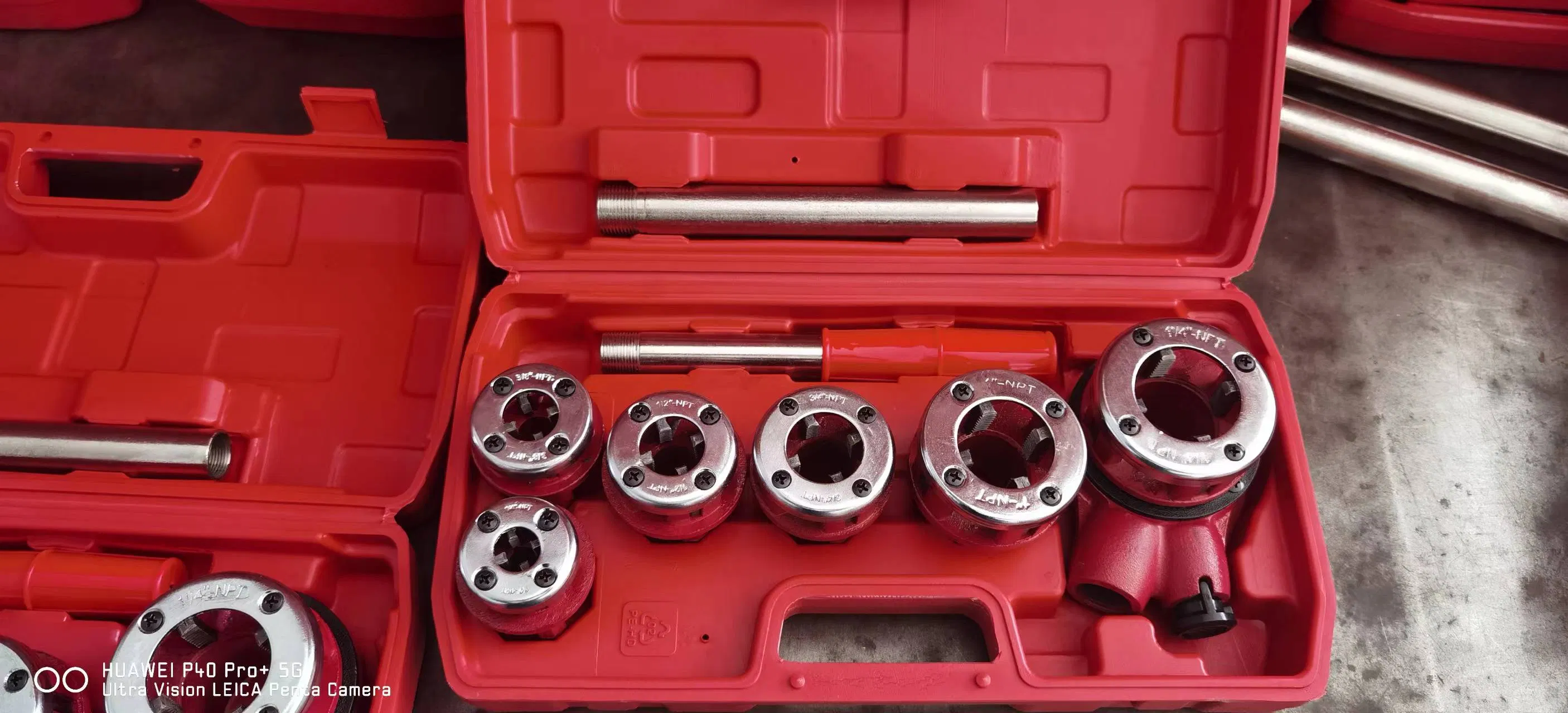 Плашкодержатель Ratchet 63 с 6 головками BSPT для нарезки резьбы