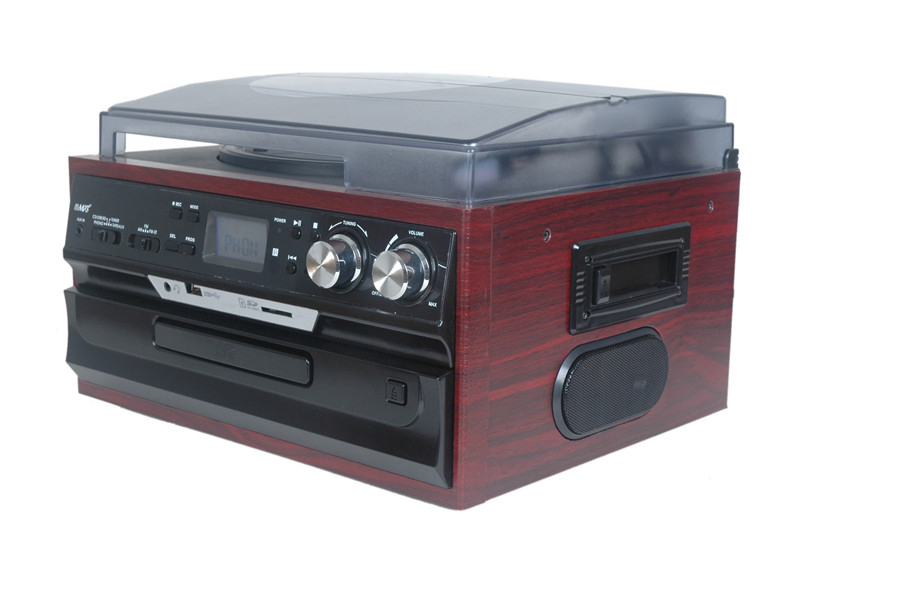 Professional Audio Turntable with USB Connectivity and Speakers