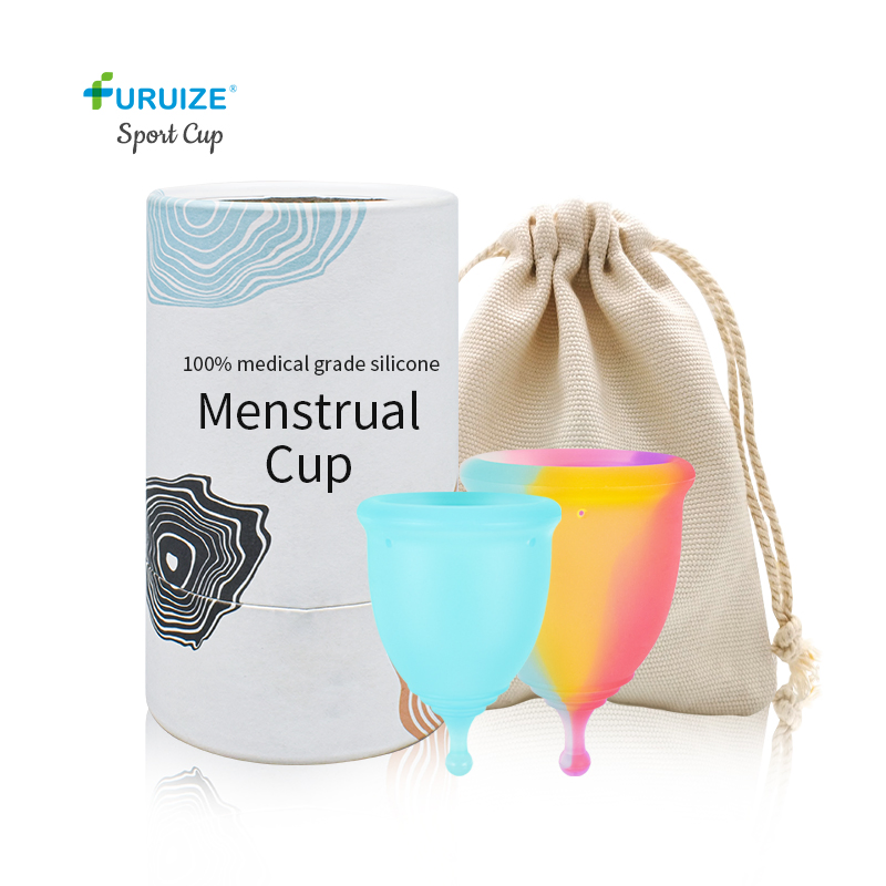 Free Sample Medical Grade Silicone Menstrual Cups "Ring" Manufacturer Period Cup Eco Friendly Menstrual Cup