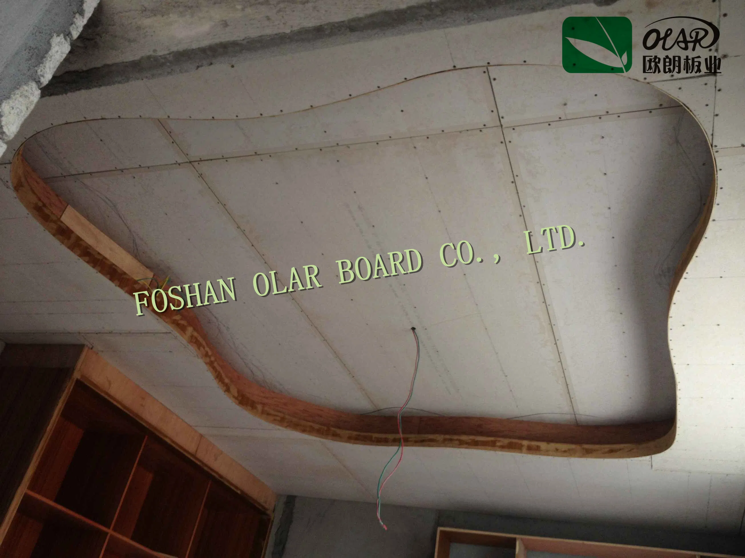 Mildew Proof Suspended Fiber Cement Board Ceiling