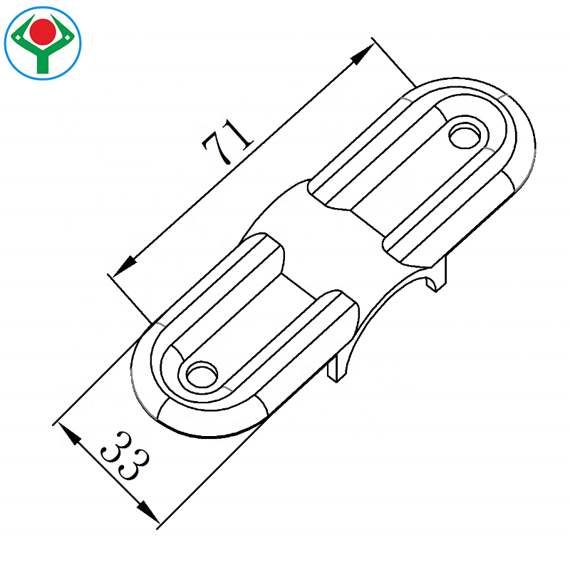 Ysp-14 Wholesale Inventory Stationary Double Metal Pivot Point Single Joint for Connector Systems