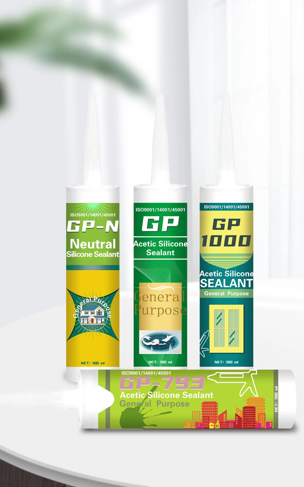 Jingmao 300ml General Purpose Sealant Acetic Universal Silicone Sealant