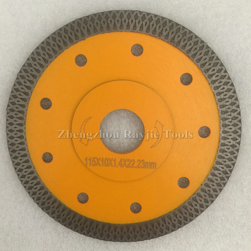Factory Direct Sale X Mesh Turbo 105mm 115mm 125mm Super Thin Diamond Saw Blade for Ceramic Tile Cutting