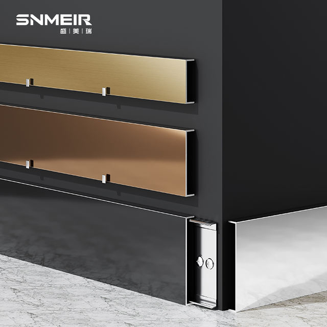CE Certified Skirting Board for Interior Decoration Stainless Steel Skirting
