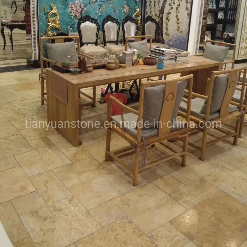 Polished/Honed/Flamed/Antique Beige Limestone French Pattern Floor Tile