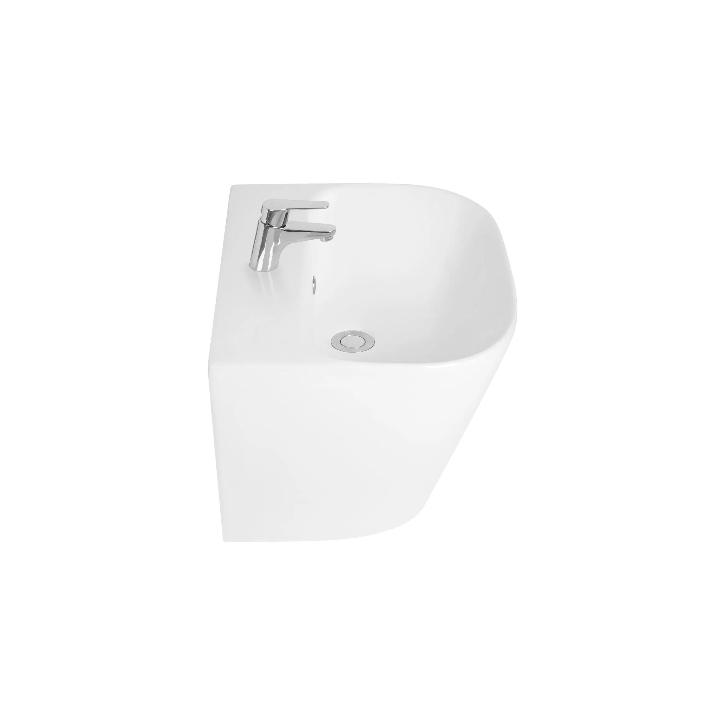 Made in China Factory Korea Ks Certificate Bathroom Sink Basin Wallhung Basin Luxury Sanitary Ware Wash Basin