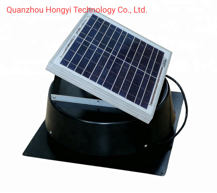 10W Solar Roof Ventilator with 530cfm for Garage, Shed, Greenhouse