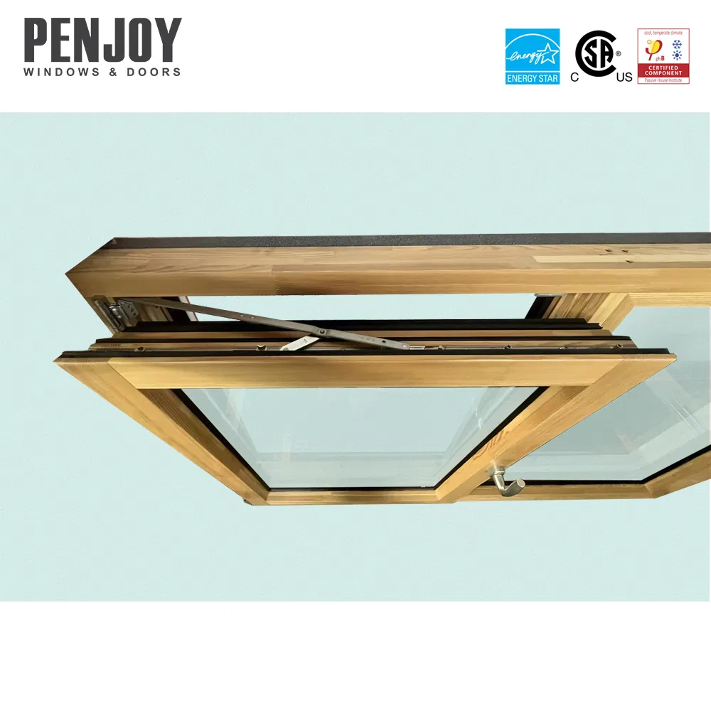 Penjoy Phi Certified Energy Efficient Aluminum Wood Cladding Pasive Window