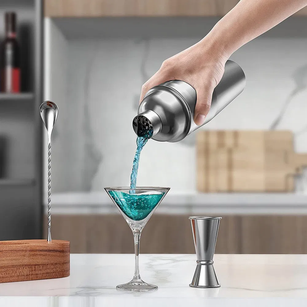 24oz Stainless Steel Cocktail Shaker Bar Set