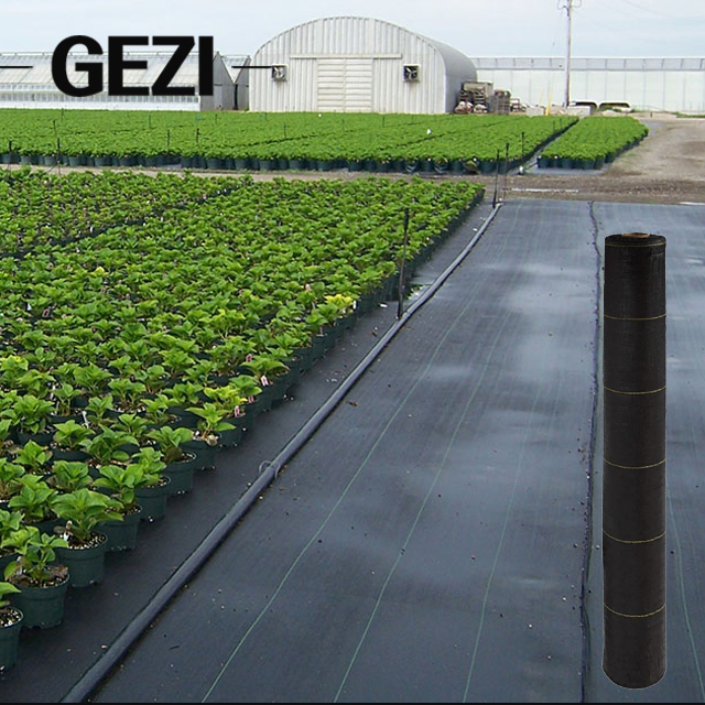 Woven 100GSM Black Weed Mat to Stop Grass Growing