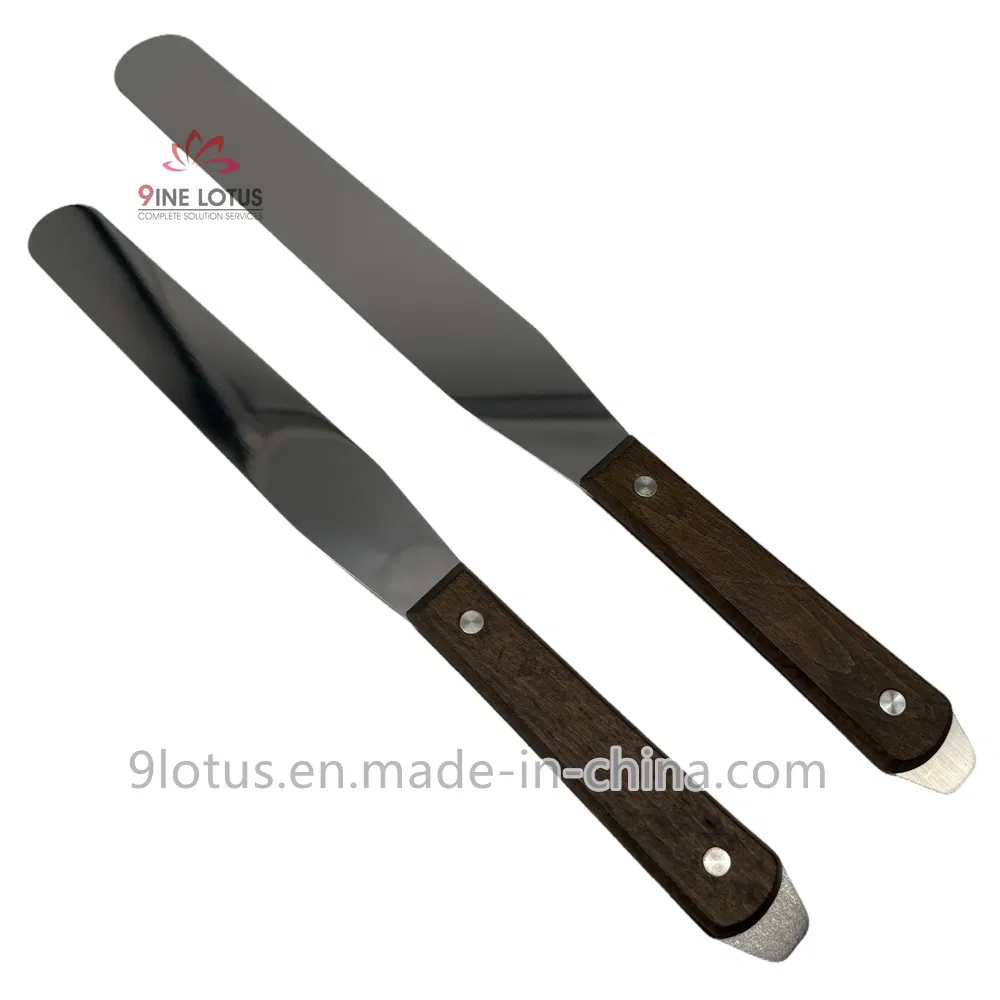 High Quality Premium Stainless Steel Rubber Handle Stiff Putty Knife Trowel