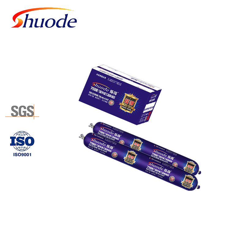 High Viscosity Silicone Sealant for Waterproof Projects, Grey Color