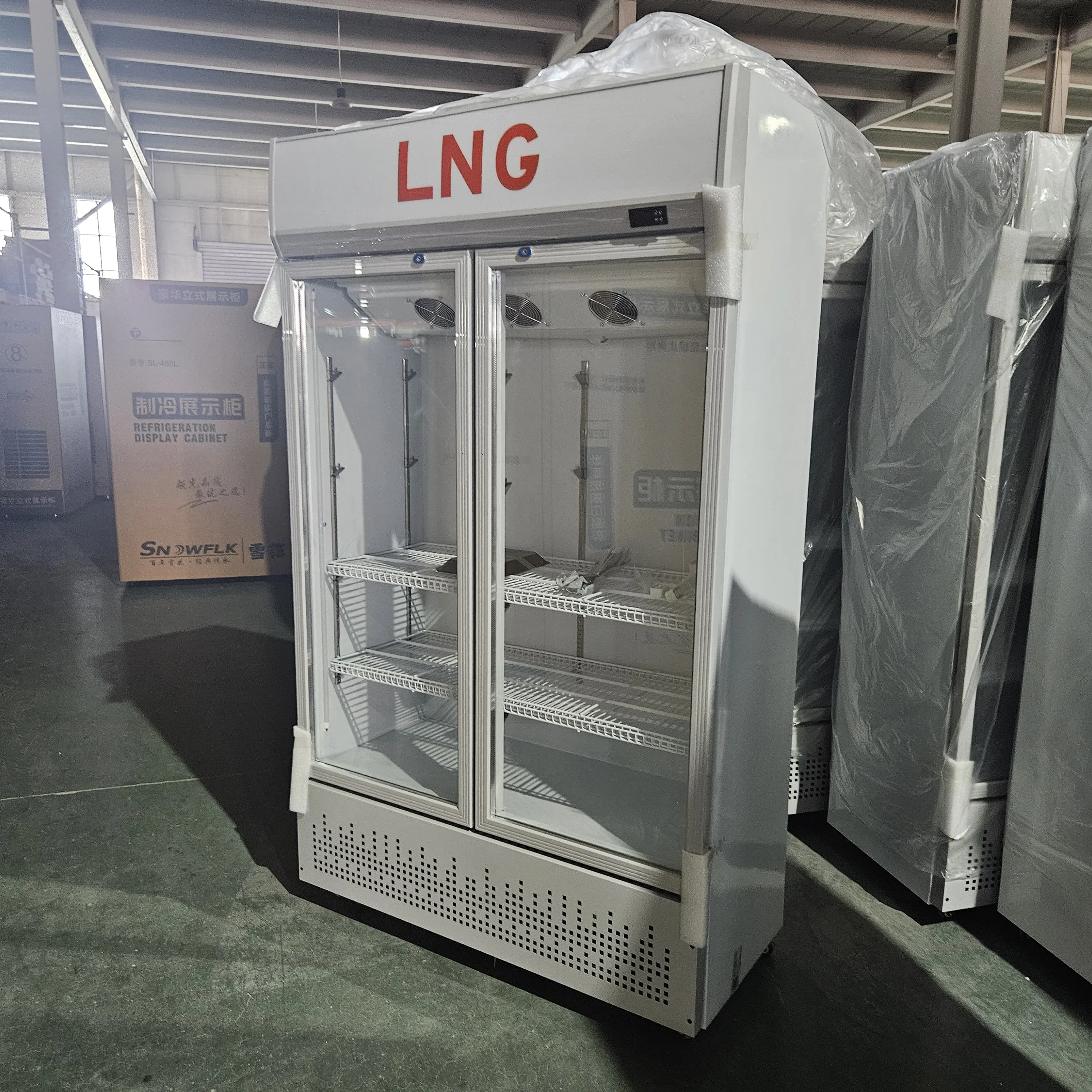 Commercial Kitchen Freezer Restaurant Upright Chiller Freezer and Display Refrigerator Drinks Cooling