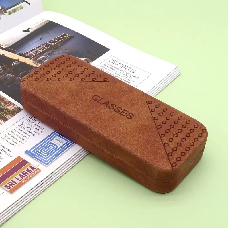 New Simple Advanced Sense Large Frame Sunglasses Glasses Case Cses Box