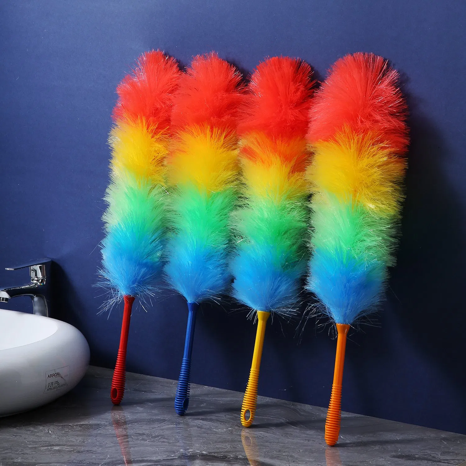 with 100 Inches Extra Long Extension Pole, Washable Dusters for Cleaning Microfiber Feather Duster