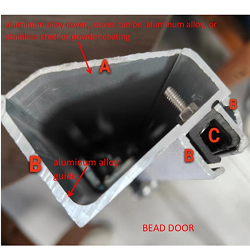 High-Speed Roll up Self Repair Clear Room Zipper Door