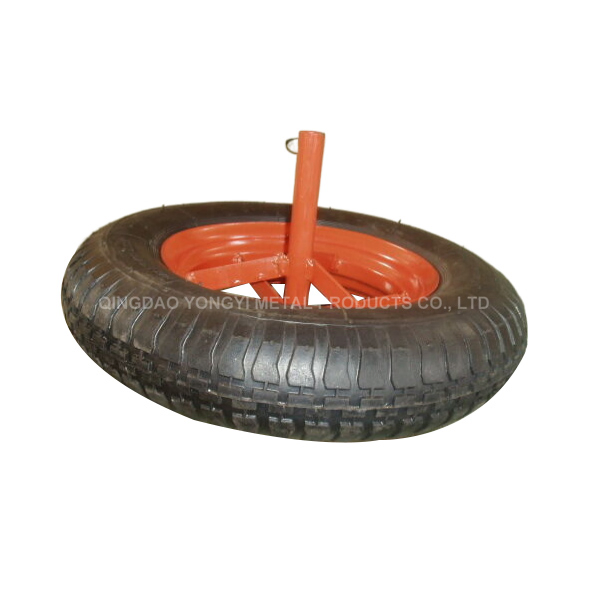 16 Inch Wheelbarrow Pneumatic Rubber Tyre 4.80 / 4.00-8 Cart Hand Trolley Wheel