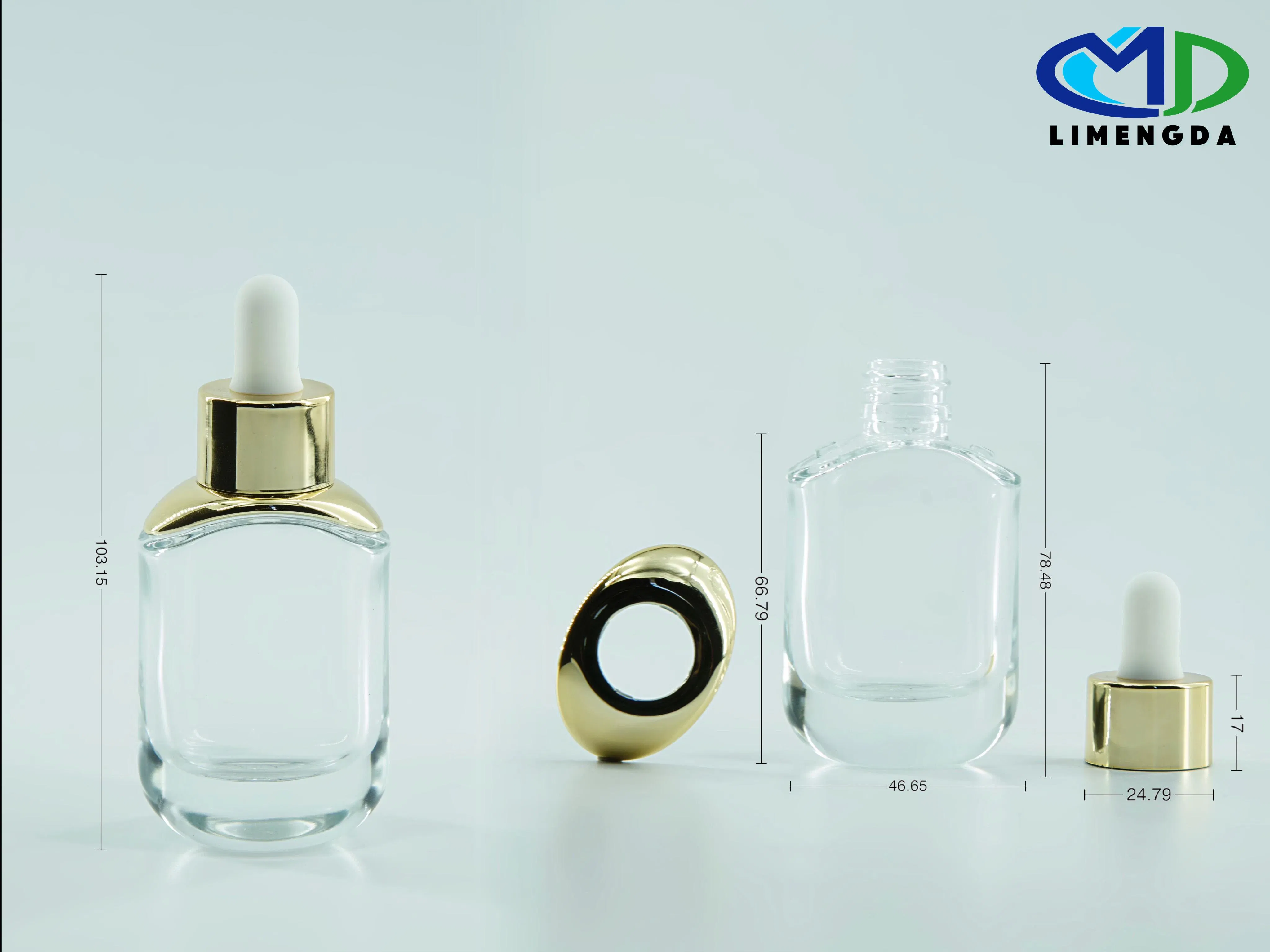 High Quality Essential Oil Facial Skincare Serum Dropper Liquid for Cosmetic Bottles