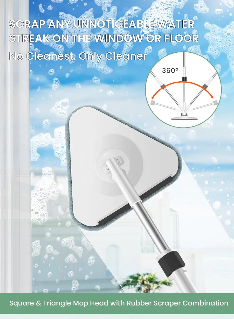 Clean and Dirty Water Separation Mop for Floor Cleaning