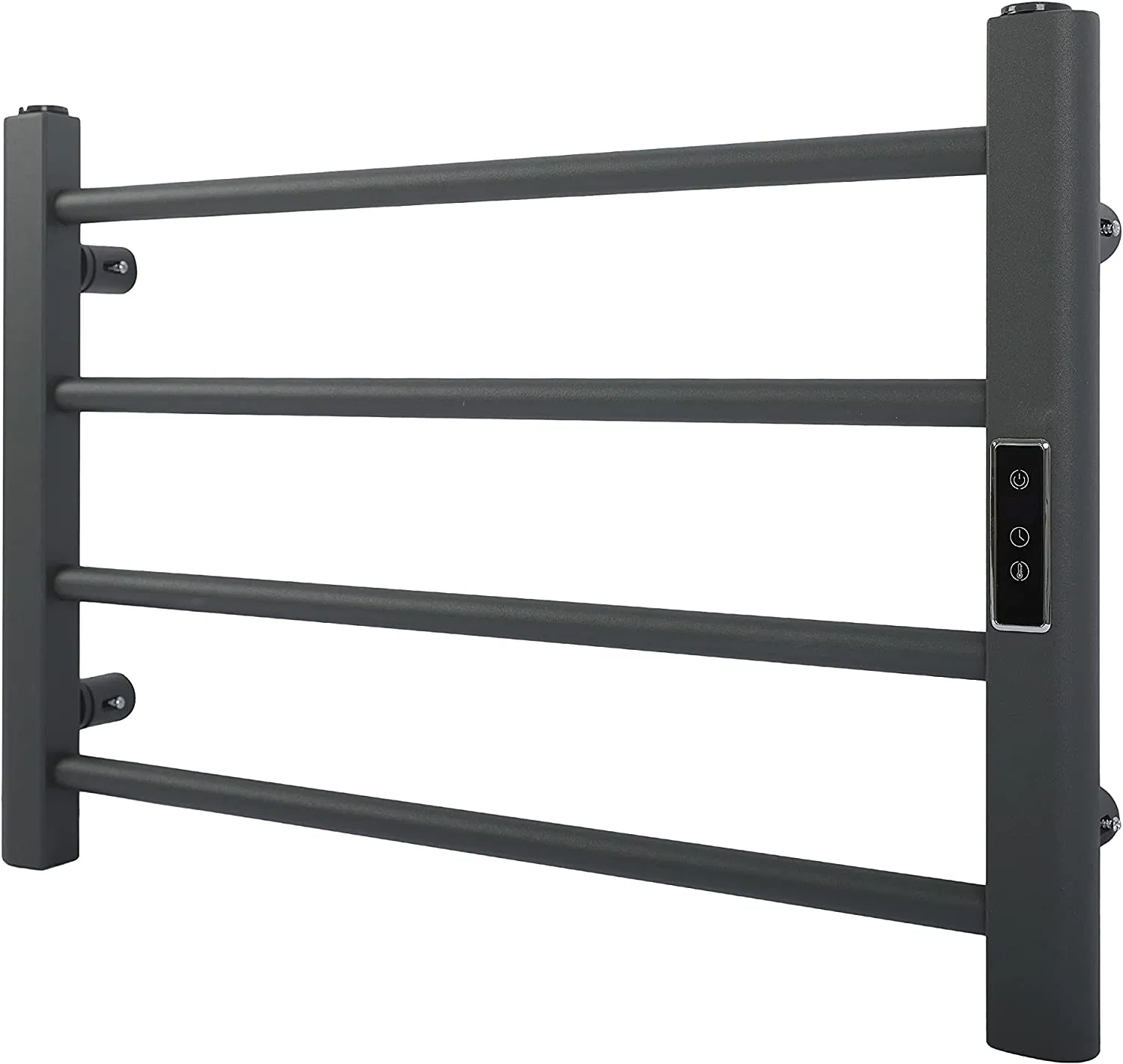 Wall Mounted Electric Towel Warmer for Bathroom Heated Towel Rails with Timer