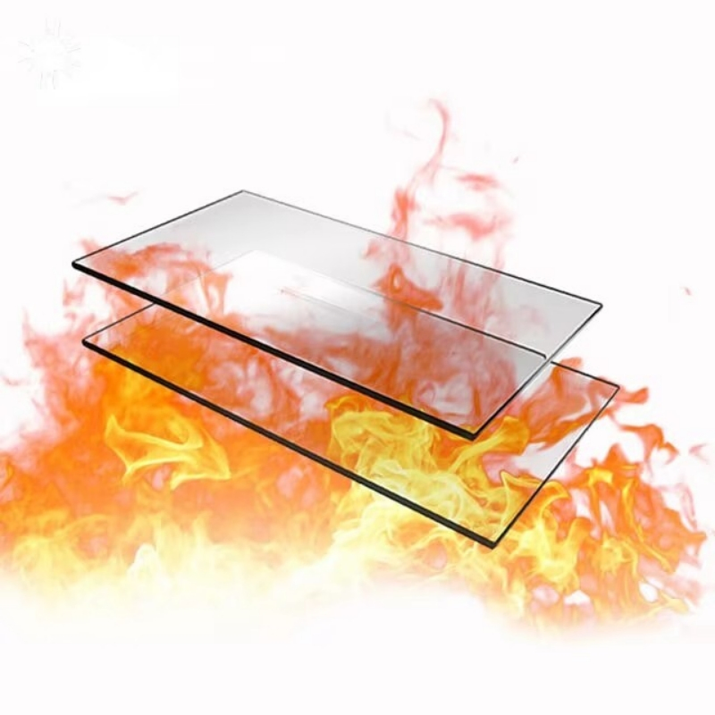 90 Minutes 120 Minutes Tempered Fireproof Glass Door Fire-Resistant Glass